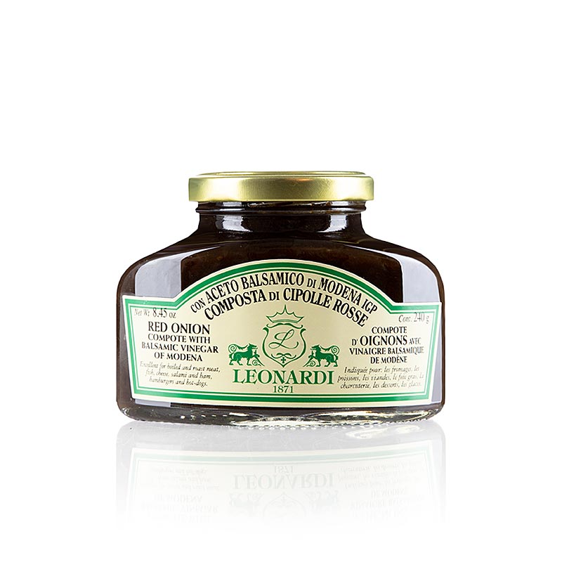 Kompott von Roten Zwiebeln mit Balsamico di Modena, Leonardi, 240 g