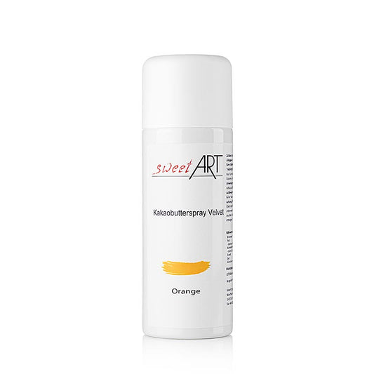 Kakaobutter Spray, Velvet/Samt Effekt, orange, Sweet Art, 400 ml