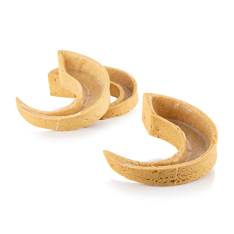Dessert-Tartelettes C-Tart, Halbmond spitz, 93x80x20 mm, La Rose Noire, 1,344 kg, 48 St
