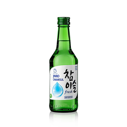 Soju Chamisul Fresh, koreanischer Brandwein, 16,9 % vol., Jinro, 350 ml