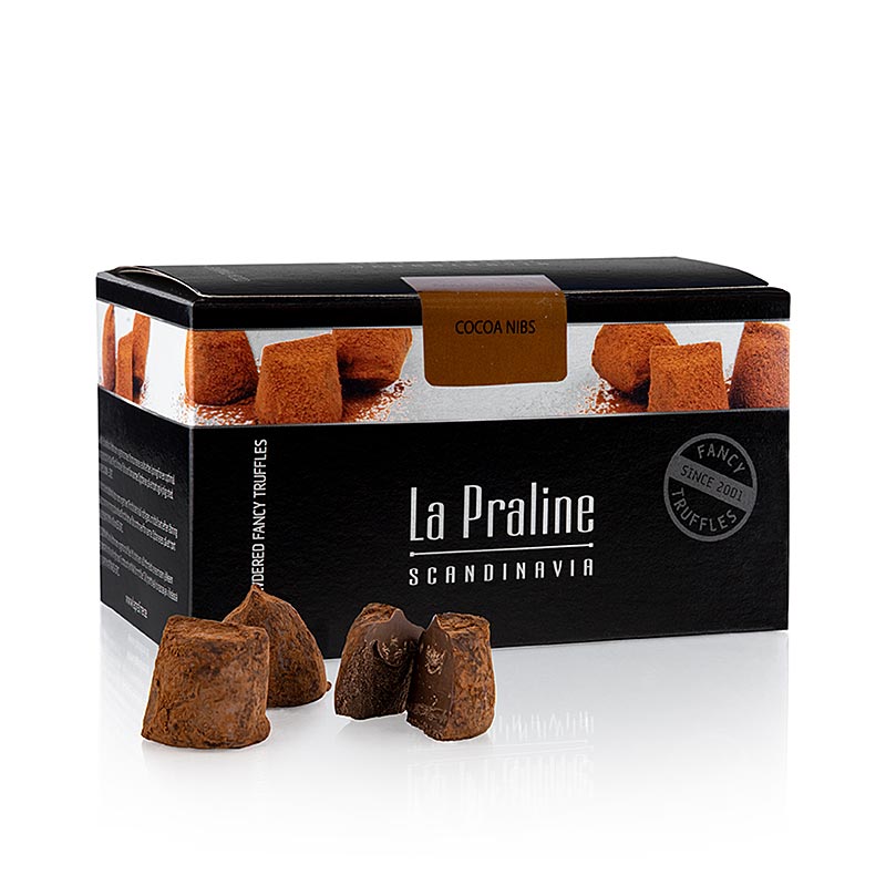 La Praline Fancy Truffles, Schokoladenkonfekt mit Kakaosplitter, Schweden, 200 g