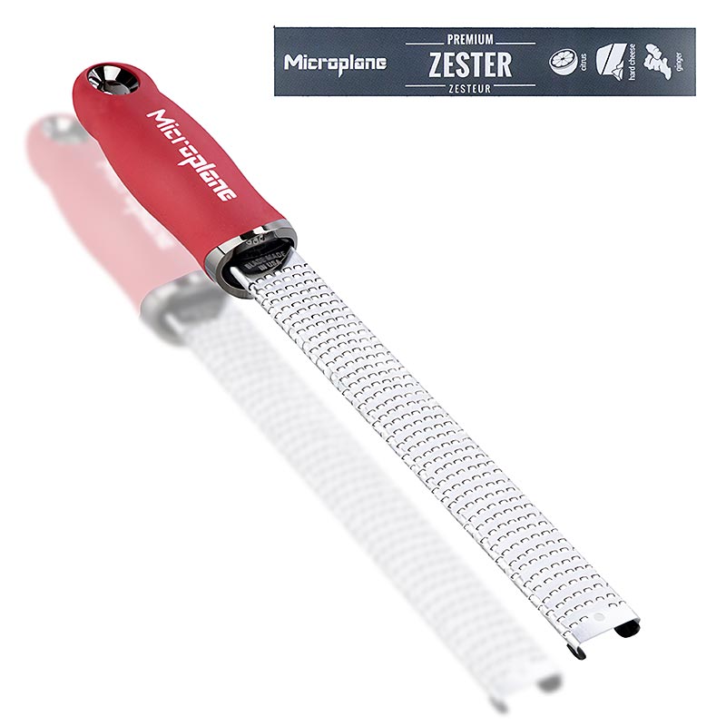 Premium Classic - Stab, Zesten Reibe, Griff Granatapfelrot /soft-touch, 1 St