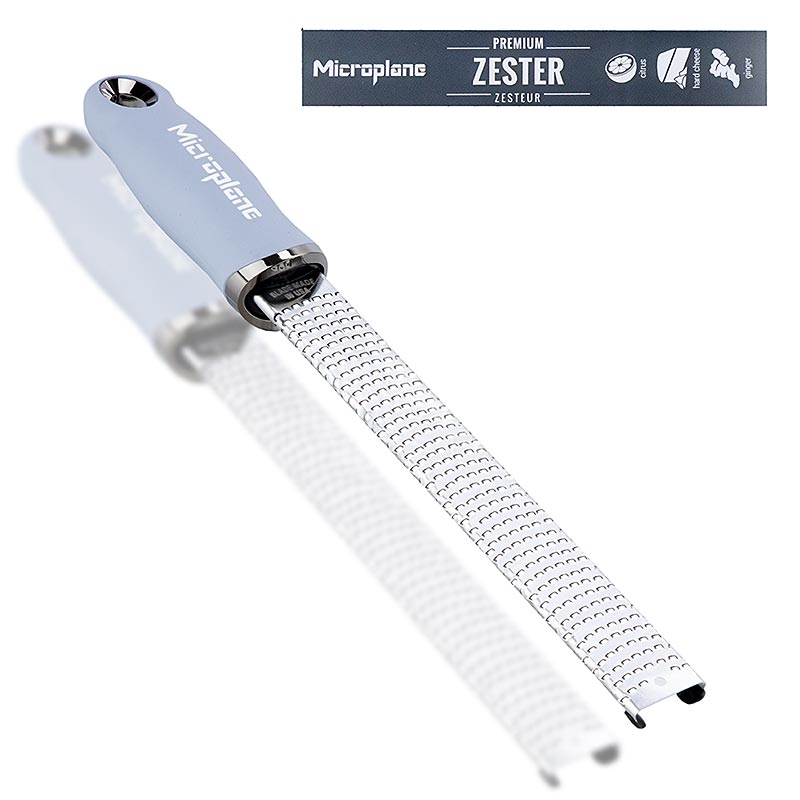 Microplane - Premium Classic - Stab, Zesten Reibe, Griff Küstenblau /soft-touch
