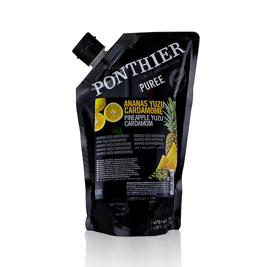 Püree - Ananas, Yuzu, Cardamom & Zucker Püree (Cocktailbase), 1 kg