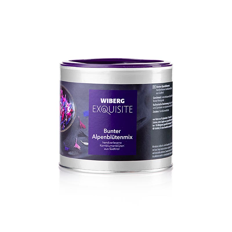 Wiberg Exquisite Bunter Alpenblütenmix, handverlesene Kornblumenblüten, 10 g