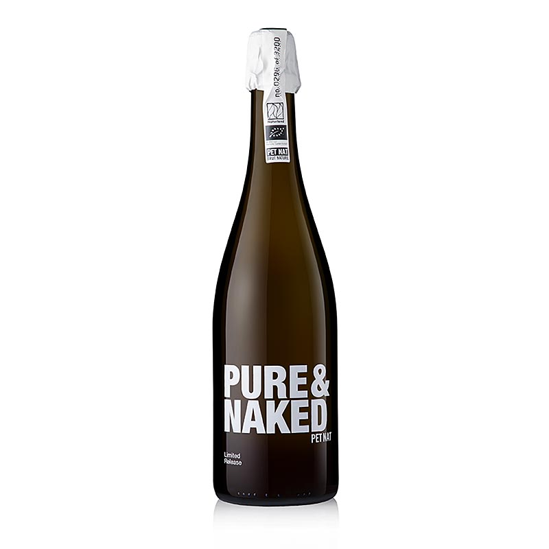 "Pure & Naked" Pet Nat Sekt, brut nature, 12 % vol., am Stein, BIO, 750 ml