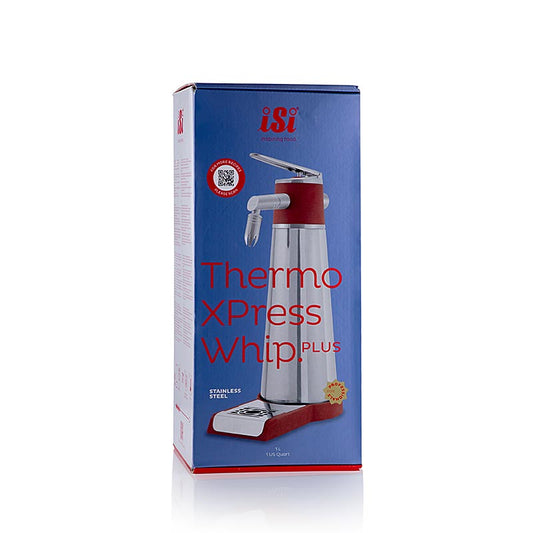 Espuma Thermo Sprayer Xpress Whip PLUS Standgerät, Edelstahl & Rot, 1 Liter, 1 S