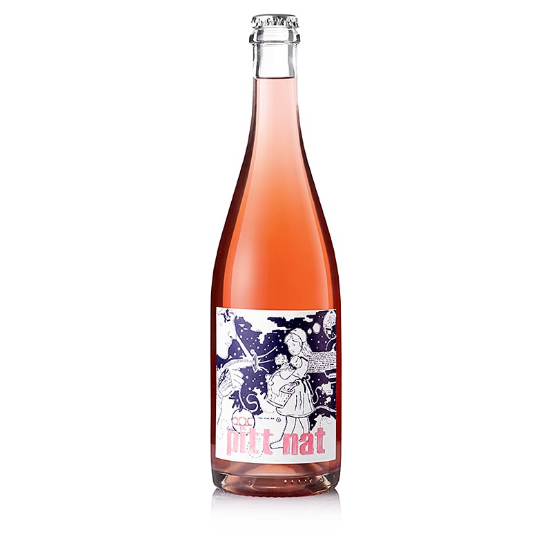 2021er"Pitt Nat Rosé", Perlwein, trocken , 12,5 % vol., Pittnauer , BIO, 750 ml