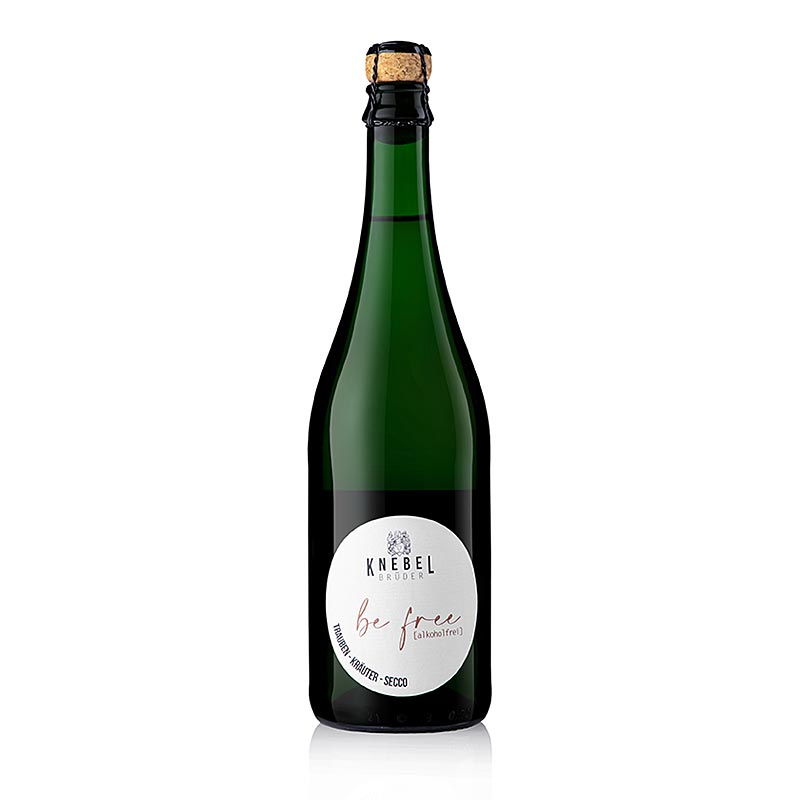 Knebel Brüder - "Be Free" Trauben-Kräuter-Secco, alkoholfrei, 750 ml