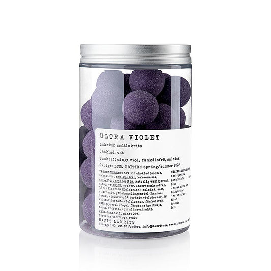 Haupt Lakritz ULTRA VIOLET, Salzlakritz & Veilchen, Schweden, 250 g
