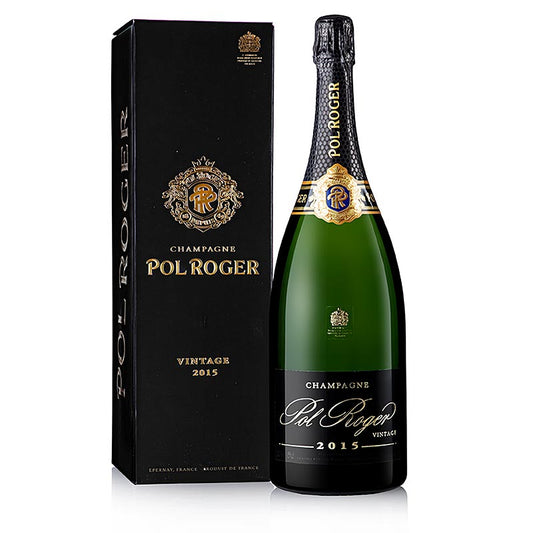 Champagner Pol Roger 2015er Vintage brut, 12 % vol., Magnum 94 PP, 1,5 l