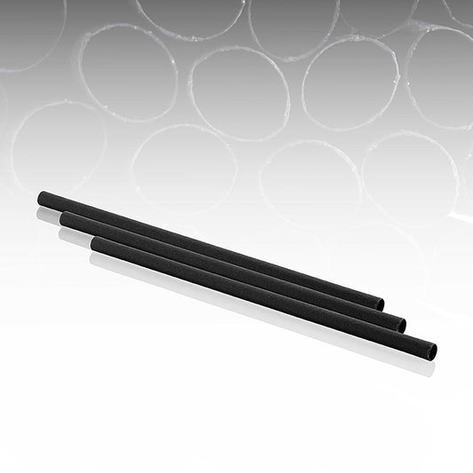 Natur Trinkhalme Black "Pomom", L 23 cm, Ø 8 mm, 200 St