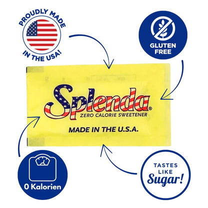 Splenda-Süßstoff – 100 Portionsbeutel à 1 g | Der Favorit in den USA | Zuckerfrei, kalorienfrei und ohne Kohlenhydrate | Low Carb
