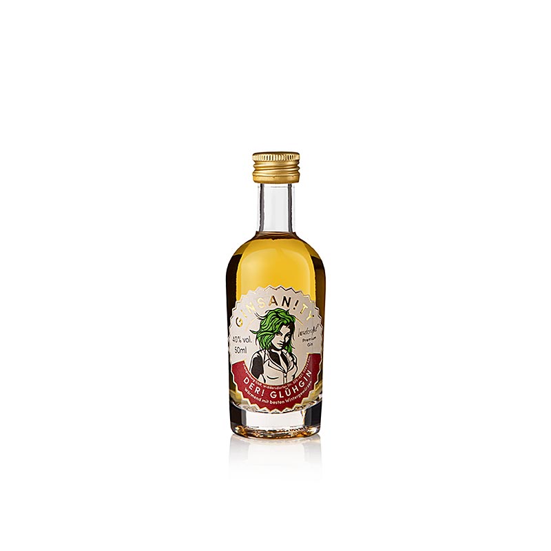 Ginsanity "Der Glüh Gin", 40 % vol., Miniatur, 50 ml