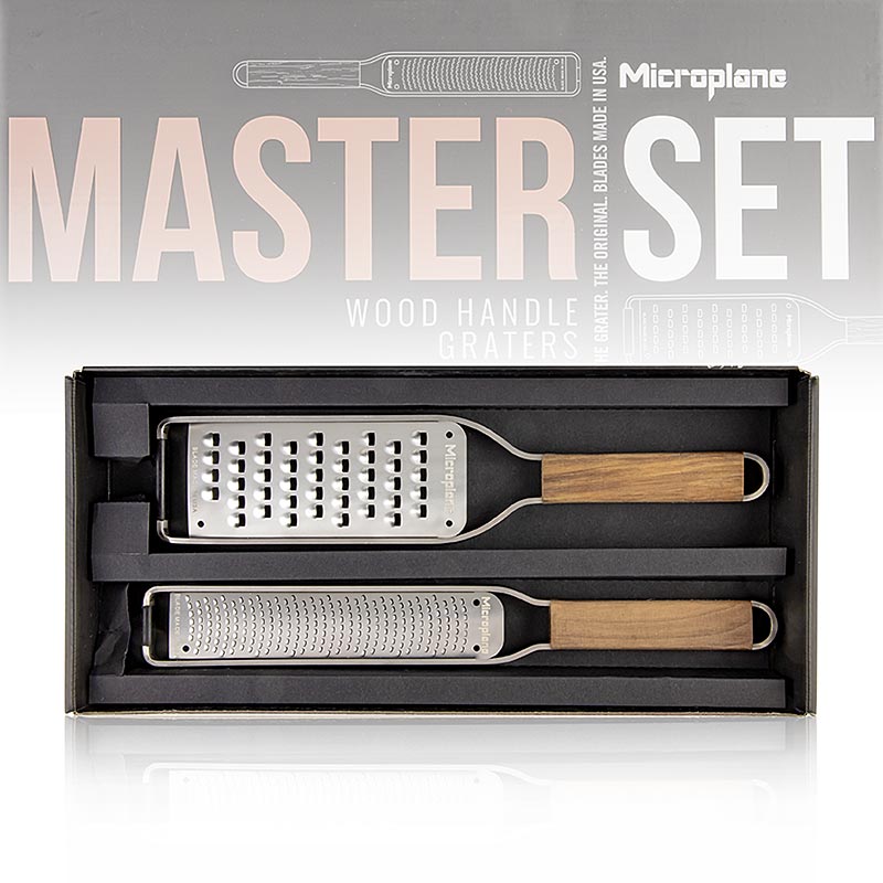 Microplane Geschenkset "Master Serie-Set", Zester Reibe + Hobel, 2 St