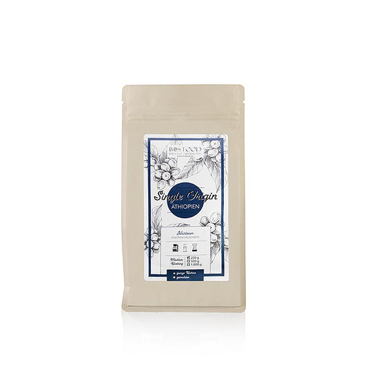 Single Origin Kaffee - Äthiopien Yirgacheffe, ganze Bohne, 250 g