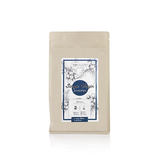 Single Origin Kaffee - Äthiopien Yirgacheffe, ganze Bohne, 500 g