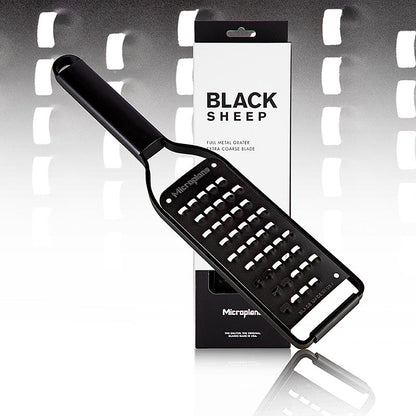 Reibe Microplane Black Sheep, Extra Coarse Grater, schwarzer Edelstahl (43008), 1 St