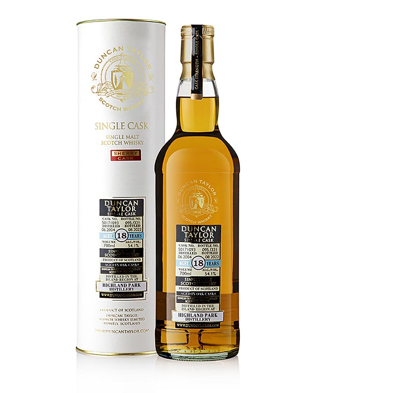Single Malt Whisky Duncan Taylor Highland Park 18 J., 54,1 % vol., Orkney