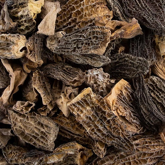 Plantin Spitzmorchel-Bruch - Standard, 60% Köpfe 40% Stiele, getrocknet, 1 kg