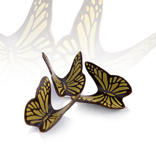Schokoaufleger "Butterfly"(Schmetterling), dunkel, Dobla (77568), 286 g, 120 St