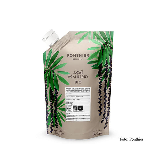 Ponthier Acaipüree, 100 % Frucht, ungezuckert, BIO, 1 kg