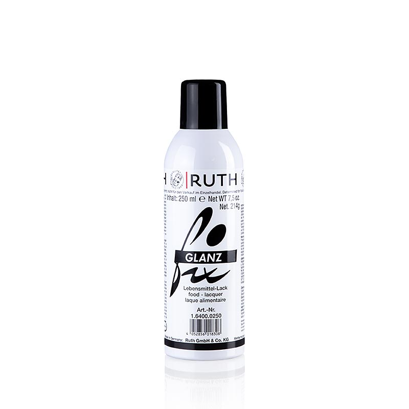Lebensmittel Lack (Glanzfix Spray), Ruth, 250 ml