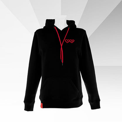 INFINITYLOVE - Hoodie "Understatement" (Herzen nur Vorne), tailliert, XL, 1 St