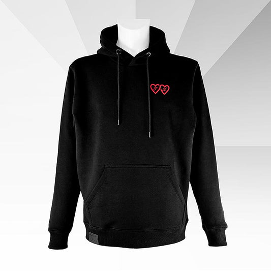 INFINITYLOVE - Hoodie "Statement" (Herzen Vorne & Hinten), regular fit, S, 1 St