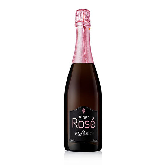 Alpen Rose Schaumwein aus entalkoholisiertem Wein (Sekt), alkoholfrei, 750 ml