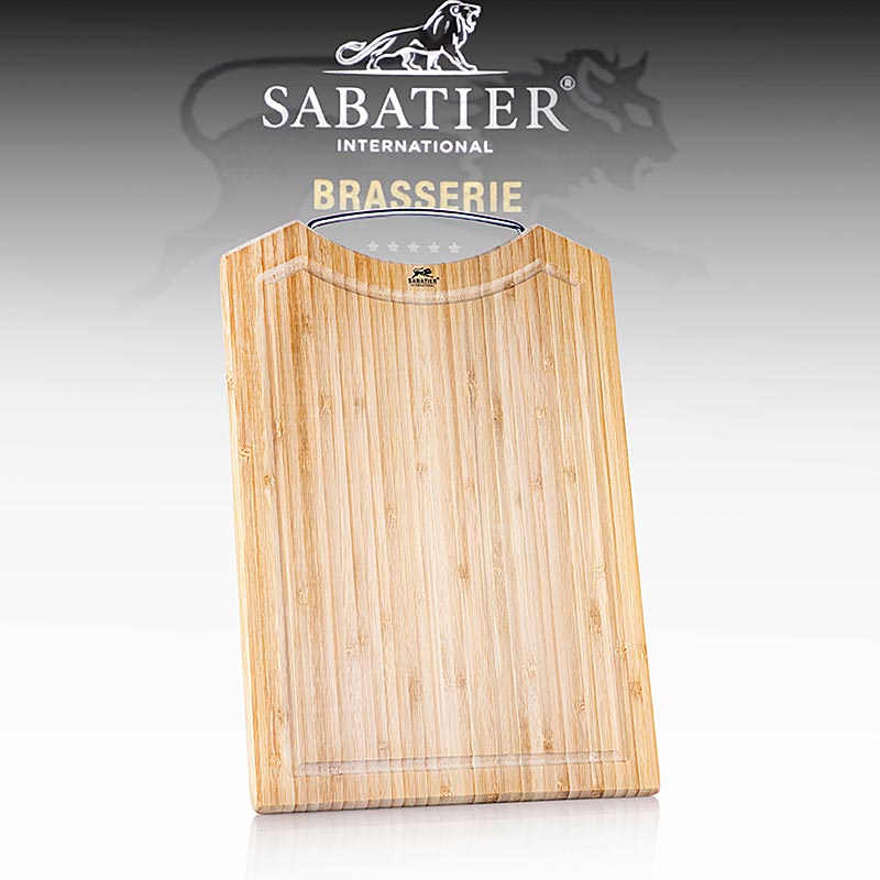 Schneidebrett, aus Bambus mit Saftrille, Sabatier International, 1 St