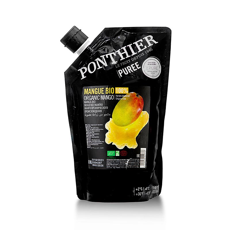 Ponthier Mango Püree, 100%, BIO, 1 kg