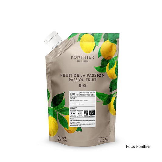 Ponthier Passionsfruchtpüree, 100 %, BIO, 1 kg