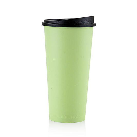 Mehrweg Kaffeebecher "ToGo", 400 ml, Grün mit Deckel, 90 St