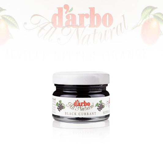 darbo - Schw. Johannisbeere Konfitüre (Cassis), Portionsgläser, 1,68 kg, 60 x 28 g
