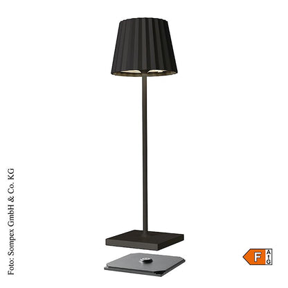 Tischleuchte "TROLL 2.0- Outdoor", mit Akku, 38x10x11cm, Alu, schwarz (78171), 1 St