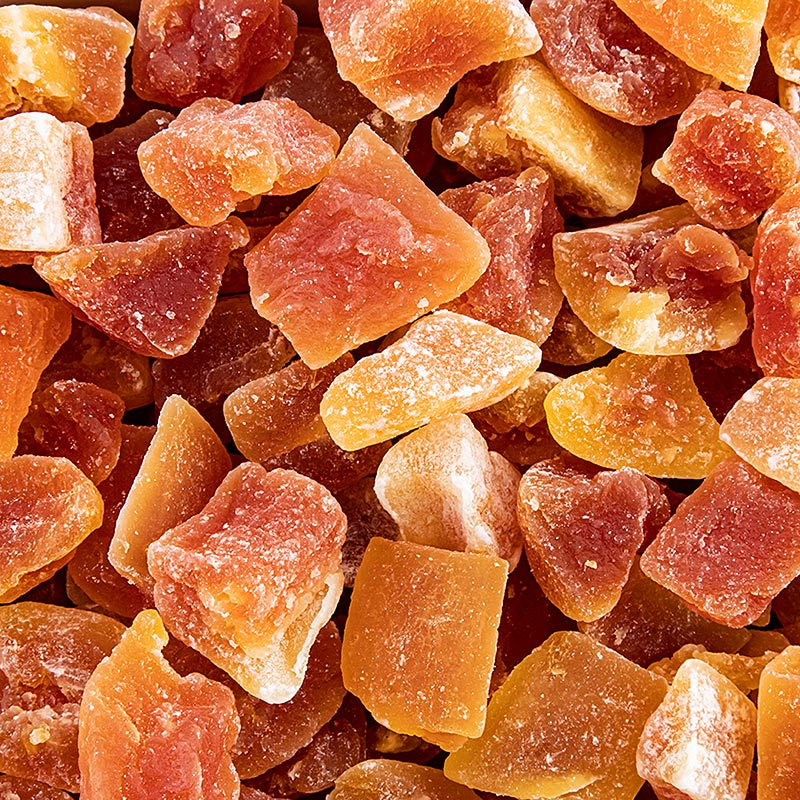 Papaya-Chunks (grosse Stücke), getrocknet, geschwefelt, ohne E330, 1 kg
