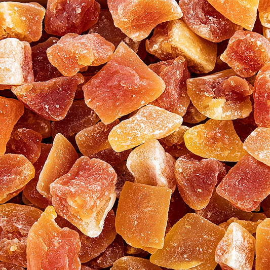 Papaya-Chunks (grosse Stücke), getrocknet, geschwefelt, ohne E330, 1 kg