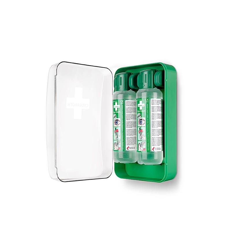 Eye Wash Cabinet, Augendusche, mit Wandhalter, 2 x 500 ml (51011040), Cederroth, 1 St