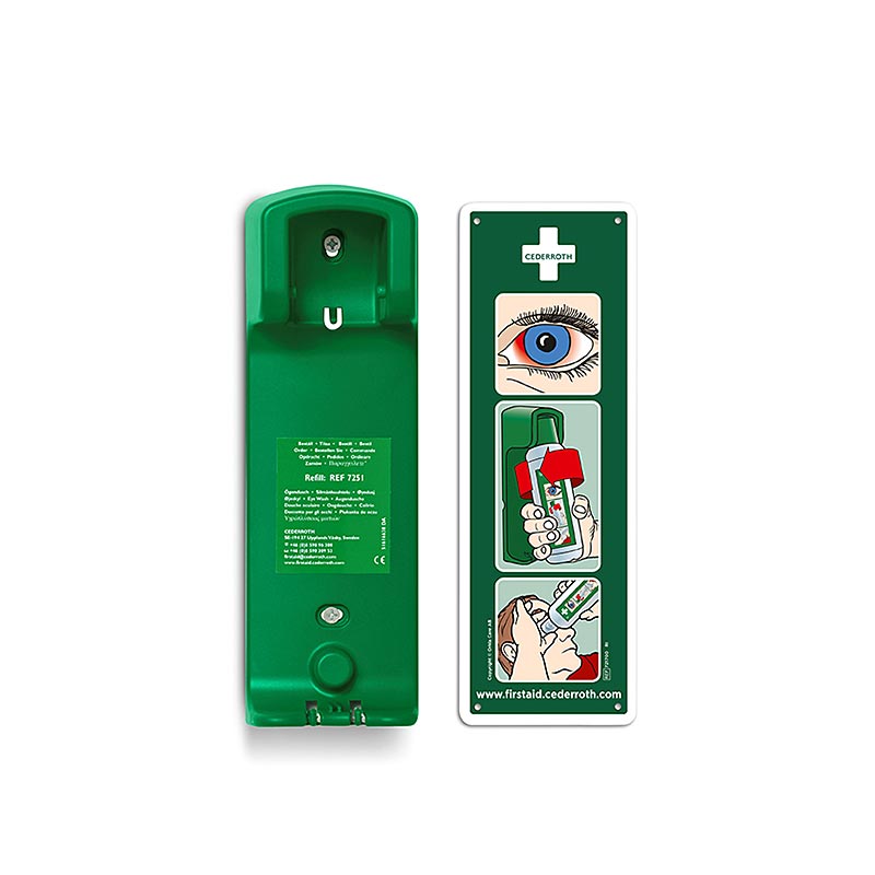 Cederroth - Wandhalterung für Eye Wash (Augendusche) 500ml, (7200), 1 St