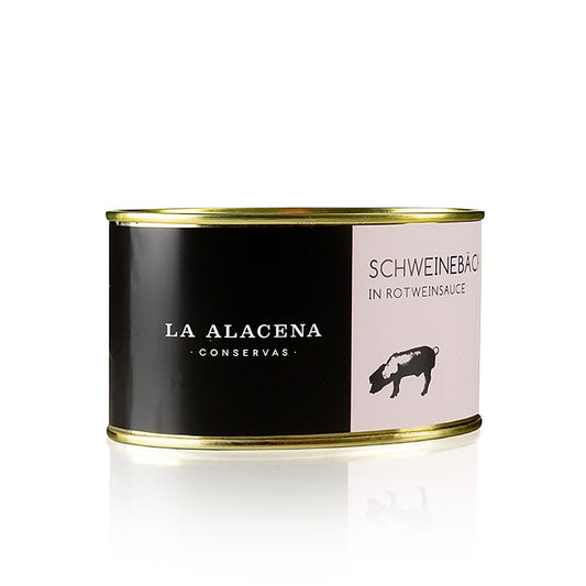 Carrillada de Cerdo - Schweinebäckchen in Rotweinsauce, La Alacena, 480 g