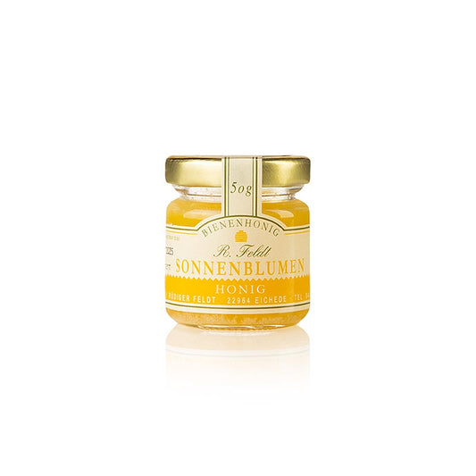 Sonnenblumenhonig, Portionsglas, Imkerei Feldt, 50 g