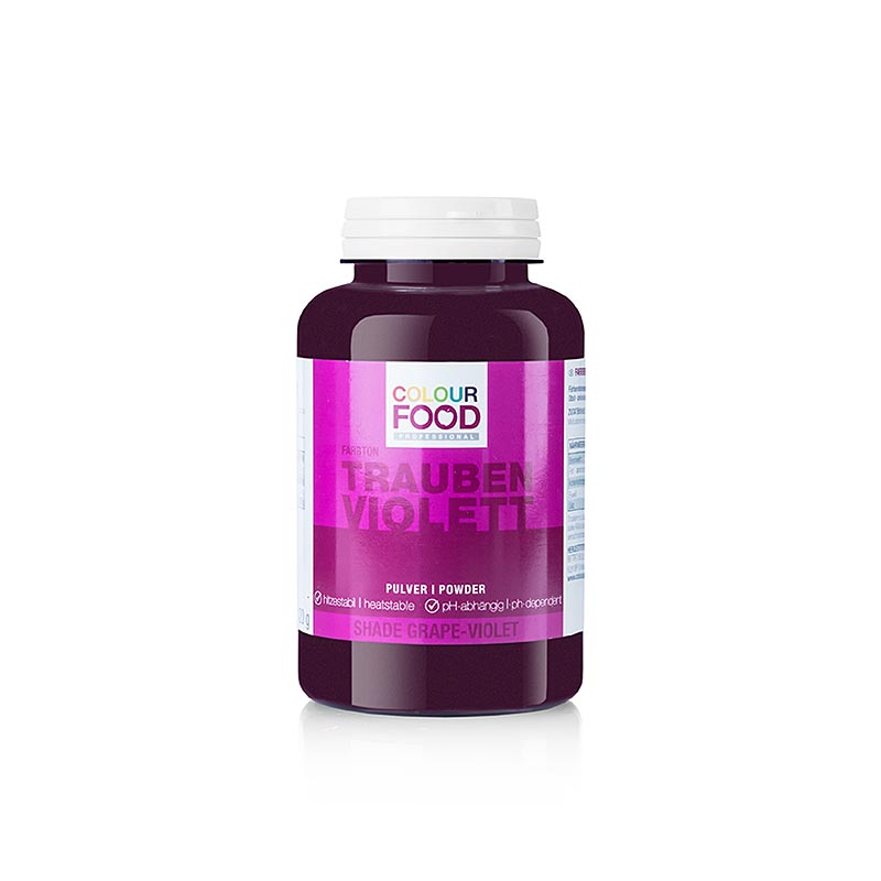 BColors Lebensmittelfarbe - Trauben Violett, Pulver, fett- & wasserlöslich, vegan, 120 g