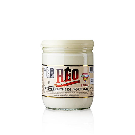 Crème Fraîche, 42% Fett, RÉO (Creme epaisse aus der Normandie), 392 g