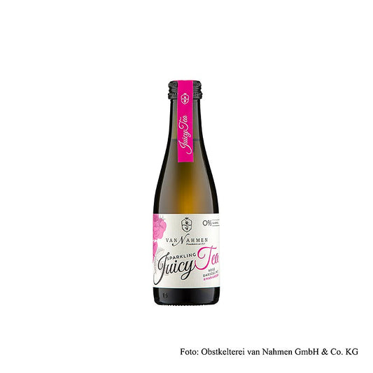 van Nahmen - Sparkling Juicy Tea - Rose - Darjeeling Tee - Rhabarber, BIO, 200 m