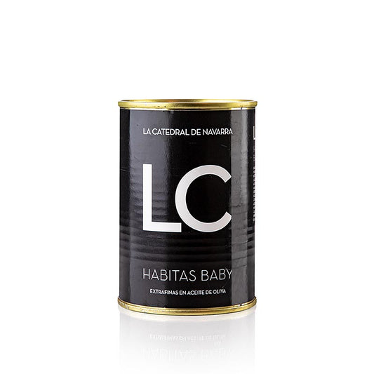 Habitas extrafinas - Baby Bohnen in Olivenöl, LC, 390 g