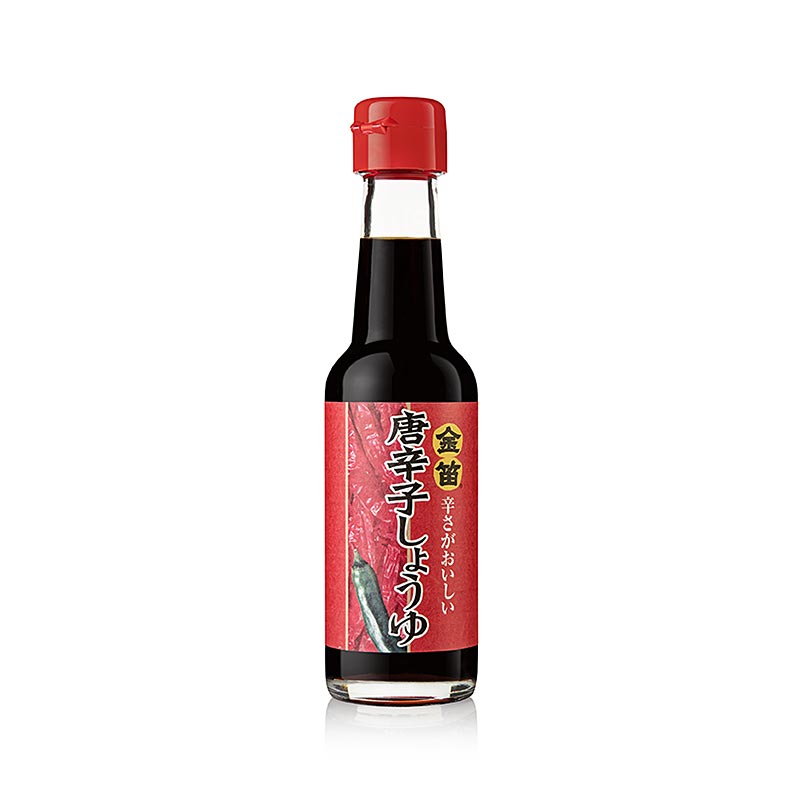 Soja-Sauce - Kinbue Tougarashi Shoyu - mit Chili, scharf, Fueki, Japan, 150 ml