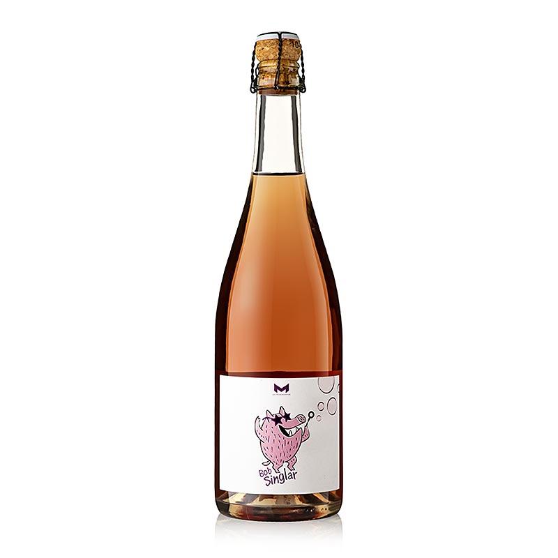 2021er "Bob Singlar Bulles" Rosé Sekt, brut nature, 11 % vol., Mongestine, BIO, 750 ml