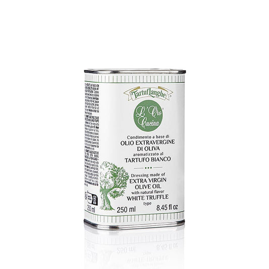 TARTUFLANGHE Natives Olivenöl Extra aromatisiert mit weißem Trüffel, 250 ml