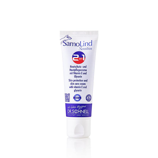 Dr. Schnell - Hautschutzcreme Samolind Sensitive 2 in 1, 50 ml